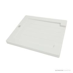 1901 Fluted Drainer, White AB1000
