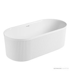 ADP Bronte 1500mm Acrylic Freestanding Bath, Matte White BATABROF1500M