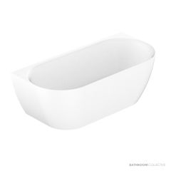 ADP Glacier 1700mm Acrylic Back to Wall Bath, Gloss White BATAGLCB1700G