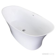 ADP Rise 1700mm Solid Surface Freestanding Bath, Matte White BATPRISE1700M