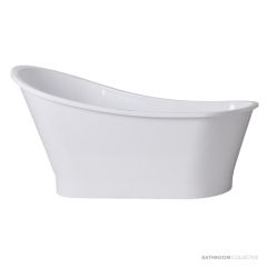 ADP Placido 1595mm Solid Cast Marble Freestanding Bath, Gloss White PLACBATH1590G