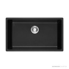 ADP Bellevue 790mm Large Rectangular Sink, Matte Black SINKBEL7945BK