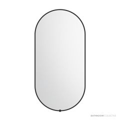 ADP Sera Pill LED 900 x 450mm Wall Mirror, Matte Black SMSEP9045BK