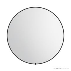 ADP Sera Round LED Mirror 750mm Matte Black SMSER7575BK