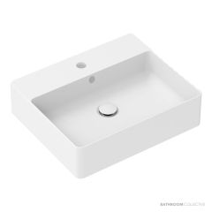 ADP Jack 500mm Ceramic Above Counter Basin 1th, Gloss White TOPCJAC5042GW