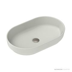ADP Marilyn 550mm Ceramic Above Counter Basin, Matte Concrete TOPCMAL550MC