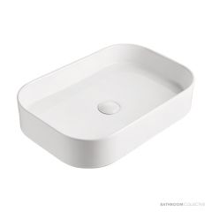 ADP Max 555mm Ceramic Above Counter Basin, Matte White TOPCMAX5537MW