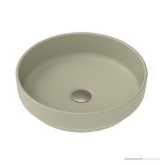 ADP Monroe 400mm Ceramic Above Counter Basin, Matte Olive TOPCMNR400MO