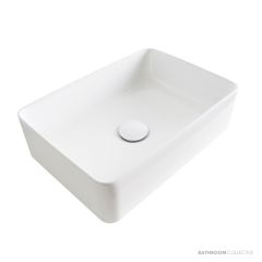 ADP Selma 405mm Ceramic Above Counter Basin, Matte White TOPCSEL4028MW