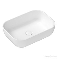 ADP Stadium 460mm Ceramic Above Counter Basin, Matte White TOPCSTA4632MW