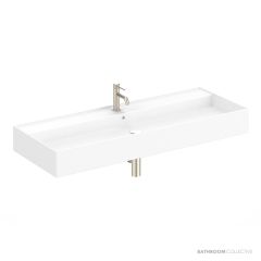 ADP Teorema 1200mm Ceramic Wall Mounted Basin, Full Bowl Nth, Gloss White TOPCTEO120FULLGW