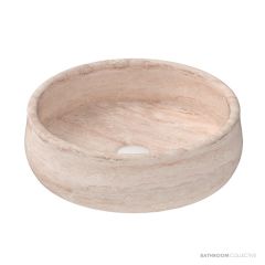 ADP Arlo 400mm Stone Above Counter Basin, Travertine TOPMARL400TR