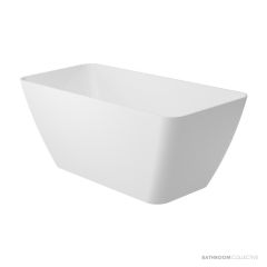 ADP Utopia 1580mm Solid Cast Marble Freestanding Bath, Gloss White UTOPBATH1600G