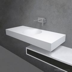 Apaiser Lunar Pond 800mm Integrated Basin Single Stone Vanity Top Only LUNAR-POND-INTEGRATED-BASIN-SINGLE-800