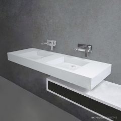 Apaiser Reflection Beach 1200mm Integrated Basin Double Stone Vanity Top Only REFLECTION-BEACH-INTEGRATED-BASIN-DOUBLE-1200
