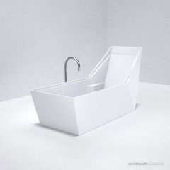 Apaiser Sampan 1660mm Single Stone Freestanding Bath SAMPAN-SINGLE-BATH-1660-5724-X7