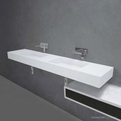 Apaiser Sublime Pastille 1200mm Integrated Double Basin Stone Vanity Top Only SUBLIME-PASTILLE-INTEGRATED-BASIN-DOUBLE-1200