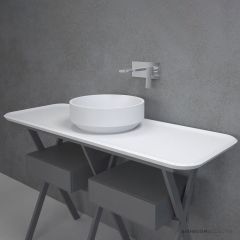 Apaiser Geometrics 1500mm Stone Zen Butler's Tray Only ZEN-BUTLERS-TRAY-ACCESSORIES-1500-9070-X2