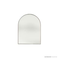 Bespoke Brass Edge Arch Mirror 600 H x 900mm W - Brushed Brass FBMABB-1M2