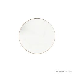 Bespoke Brass Edge Round Mirror - Aged Brass FBMARO