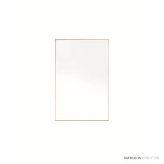 Bespoke Brass Edge Square Mirror 600 W x 900mm H - Aged Brass FBMASQ-1M2