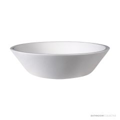 Dado Quartz Eden 450mm Stone Above Counter Basin, Satin White SWMBAS43-S