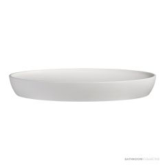 Dado Quartz Maya 700mm Stone Above Counter Basin, Satin White SWMBAS48-S