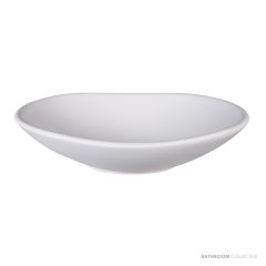 Dado Quartz Melbourne 505mm Stone Above Counter Basin, Satin White SWMBAS66-S