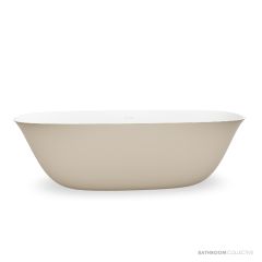 Domus Living Livia 1650mm Narrow Freestanding Bath, Matte Cappuccino DLBTLV1650-MC