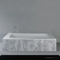 Domus Living Numisia 2030mm Inset Bath, Matte White DLBTNM-MW