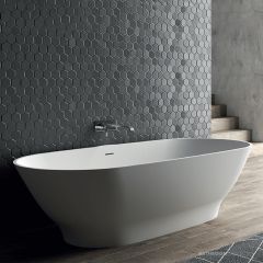 Domus Living Paula 1780mm Freestanding Bath, Matte White DLBTPL1780-MW