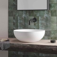 Domus Living Ampolla 400mm Above Counter Basin, Matte White DMBAAM-MW