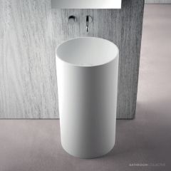 Domus Living Colonna Round 0 440mm Freestanding Basin, Matte White DMBACLR-OP-MW
