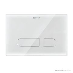 Duravit A1 Flush Plate, White Glass WD5011012060