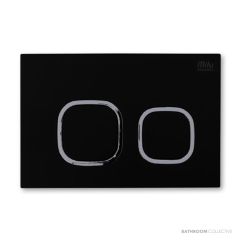 Expella Glass Flush Plate Black 2325403