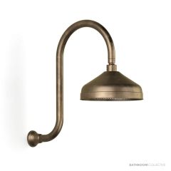 Faucet Strommen Cascade Gooseneck Showers, Antique Brass Light 30575-84