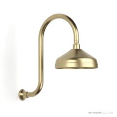 Faucet Strommen Cascade Gooseneck Showers, Raw Brushed Brass 30575-91
