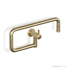 Faucet Strommen Cascade Pot Filler Wall, Raw Brushed Brass 30577-91