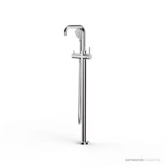 Faucet Strommen Pegasi Floor Mixer Square with 90mm Round Handshower 30683