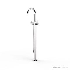 Faucet Strommen Pegasi Floor Mixer Curve with Micro Handshower 30684