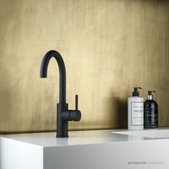 Faucet Strommen Pegasi M Sink Mixer Curve 160, Matte Black 30691-78