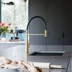Faucet Strommen Pegasi M Sink Mixer Pull Down, Raw Brushed Brass 30696-91