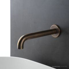 Faucet Strommen Pegasi M Wall Bath Spout 200, Antique Brass Light 30721-84