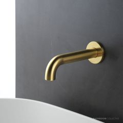 Faucet Strommen Pegasi M Wall Basin Spout 150, Brushed Liberty Gold 30723-71