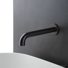 Faucet Strommen Pegasi M Wall Basin Spout 200, Antique Brass Medium 30724-83