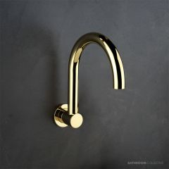 Faucet Strommen Pegasi M Wall Spa Spout 200 Swivel, Polished Liberty Gold 30729-51