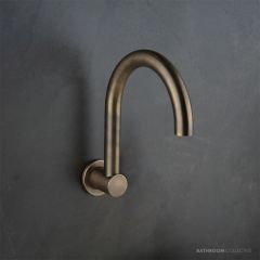 Faucet Strommen Pegasi M Wall Spa Spout 200 Swivel, Antique Brass Light 30729-84