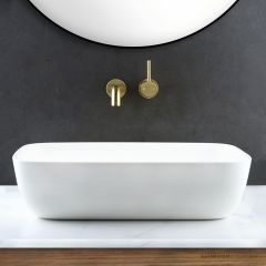 Faucet Strommen Silkstone New Hague Basin, Satin White 30828-33