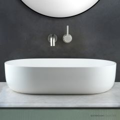 Faucet Strommen Silkstone Monz Basin, Satin White 30829-33