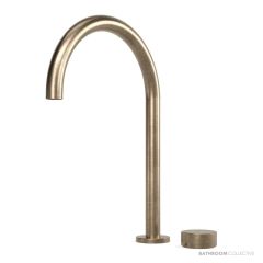 Faucet Strommen Zero Progresiv Smooth Hob Basin Mixer Tall Curve, Discovery Bronze 30917-76